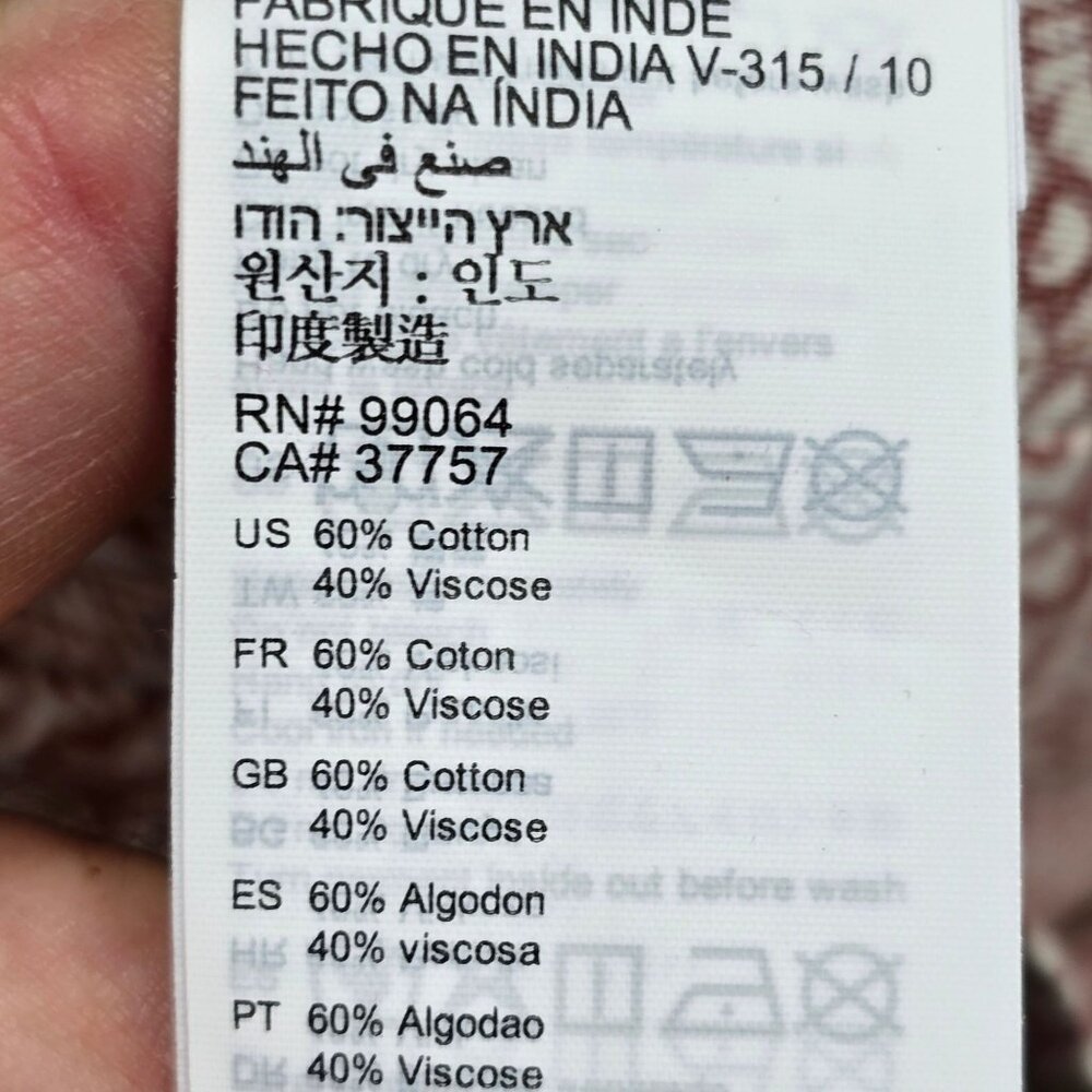 Billabong Womens Rust Red Tribal Print Romper Small Cotton Blend Sleeveless - Picture 3 of 4